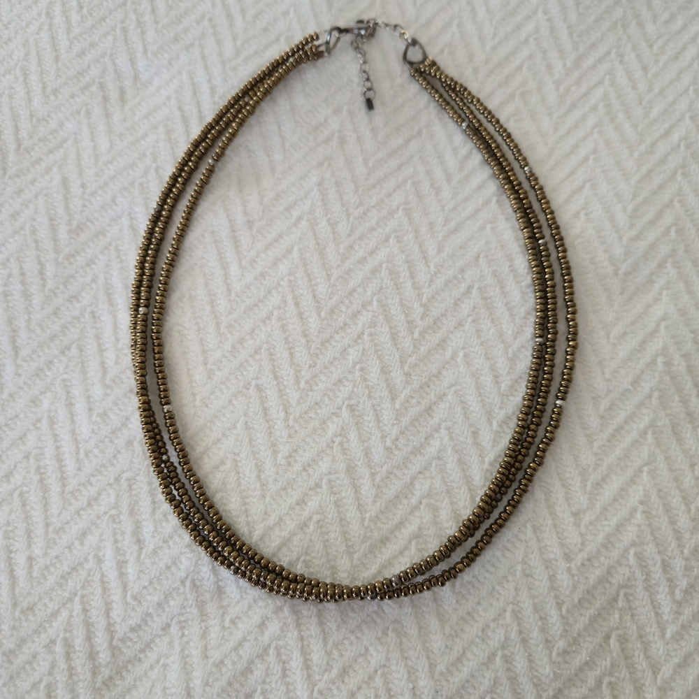 Silpada Copper-Toned Beaded Necklace